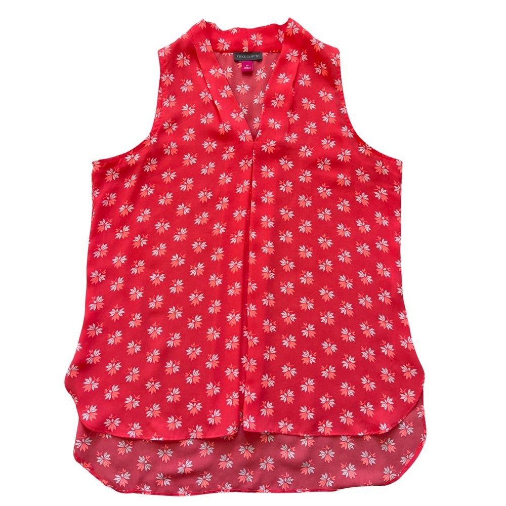 VINCE CAMUTO Sleeveless V-neck top, Size:XS